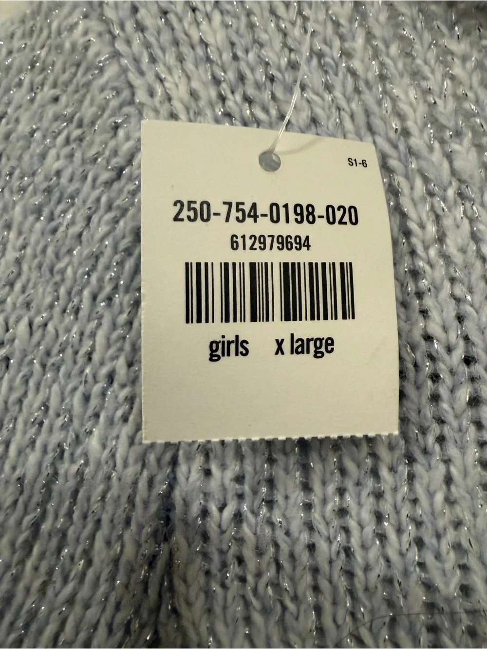 Abercrombie & Fitch Girl’s Light Gray Scoop Neck Knit Sweater